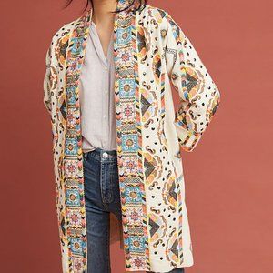 Anthropologie Maeve Embroidered Beaded Jacket